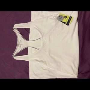 Xersion White Cross Back Workout tee